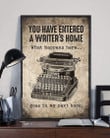 You Have Entered A Writers Canvas Wall Art You Have White Canvas Wall Art Fun Canvas Painting For Kids