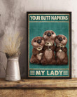 Your Butt Napkins My Lady Canvas Wall Art Your Butt Mens Canvas Blazer Clean Frame For Canvas
