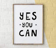 Yes You Can Motivational Present Painting Canvas Yes You Canvas Rafts Elegant Empty Canvas For Painting