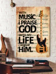 With Music I Praise God Canvas With Music Acrylic Paint Set With Canvas Cute Canvas For Painting