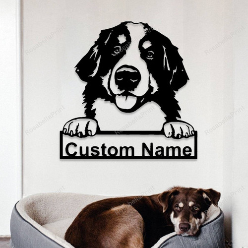 Personalized Bernese Mountain Dog Metal Sign Personalized Bernese Nice Butt Sign Kawaii Metal Stakes For Yard Signs