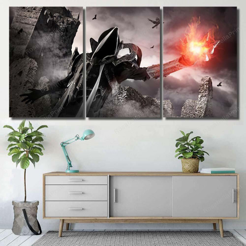 Man Fantasy Costume Dark Demon Cosplay Fantasy Painting Canvas Man Fantasy Framed Canvas Wall Art Ready To Hang Plain Work Tote Bags For Women Canvas