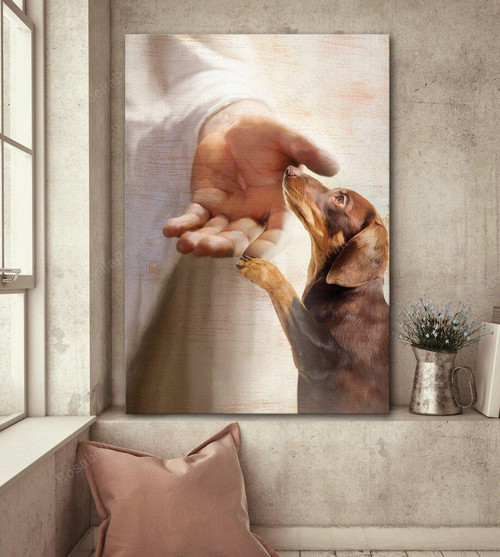 Dachshund Take My Hand Birthday Gift Christmas Family To Friend Son Father Mother Wife Husband Dad Gifts Mothers Days Mom Idea For Decor Home Canvas Dachshund Take Canvas Tote Dog Elegant Rectangle Canvas For Painting