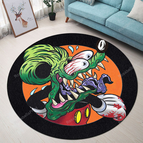 Hot Rod Mouse Round Area Rug Hot Rod Small Round Area Rug 2ft Kawaii Round Foam Mats For Kids