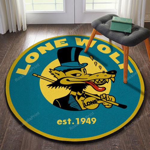 Lone Wolf Vintage Round Area Rug Lone Wolf Small Round Rug Nice Round Plate Mats For Dining Table
