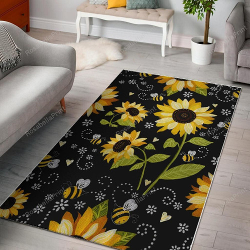 Sunflower Area Area Rugs Sunflower Area Door Rug Mat Small Circular Rugs For Living Room