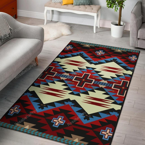 Red Art Indigenous Native American Area Area Rugs Red Art Long Hallway Runner Rug Plain Activity Rug For Boys