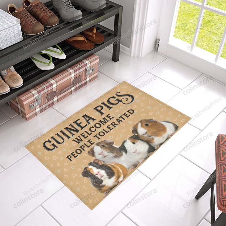 Guinea Pigs Welcome People Tolerated Doormat Guinea Pigs Yoda Welcome Mat Nice Holiday Doormats For Outdoor Entrance Home