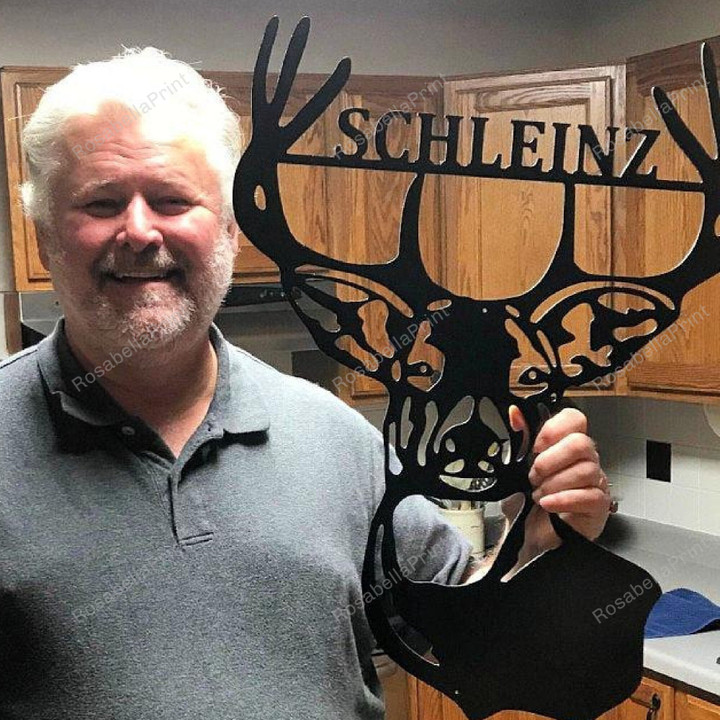 Fathers Day Gift Hunting Gifts For Men, Deer Hunting Gift Idea, Personalized Gifts For Father, Boyfriend, Brother, Grandpa, Decor Laser Cut Metal Sign Fathers Day Metal Welcome Sign Great Funny Signs For Home Decor