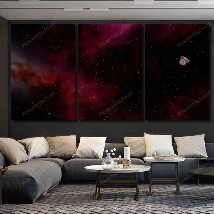 Light Purple Fantastic Nebula Galaxy 3d 7 Galaxy Sky And Space Canvas Art Light Purple Oil Painting Canvas Panels Fit Canvas For Coloring
