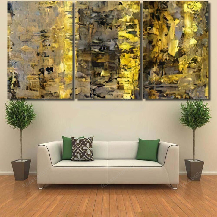 Brown Yellow Abstract Art Painting Abstract Painting Canvas Brown Yellow Sublimation Canvas Small Paint Canvas For Kids