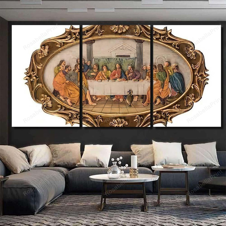 Color Picture Last Supper 1 Last Supper Christian Canvas Wall Art Color Picture Kids Canvas Painting Set Shapely Keds Canvas Sneakers For Women