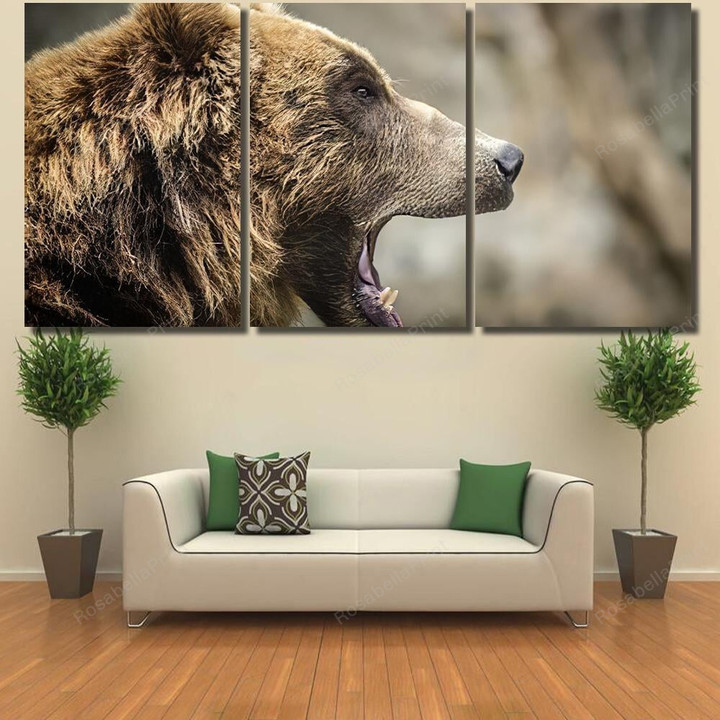 Brown Bear Kamchatka Nature 1 Bear Animals Canvas Art Brown Bear Artist Canvas Kawaii Canvas For Drawing