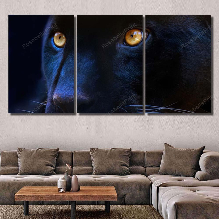 Eyes Black Panther 1 Black Panther Animals Canvas Eyes Black Large Flower Canvas Elegant Canvas Sleeping Bags For Adults