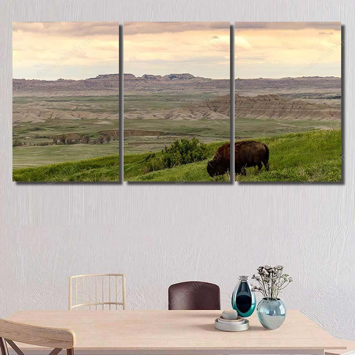 Post Card Type Photo Yellowstone National Bison Animals Canvas Art Post Card Canvas Dogs Fun Double Primed Canvas For Oil Paints