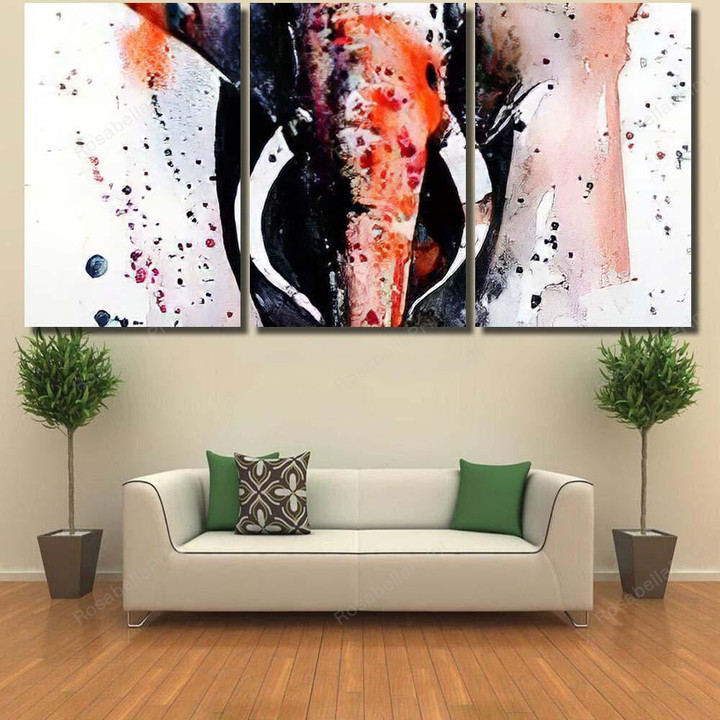 Watercolor Animal Elephant Art Painting Abstract Painting Canvas Watercolor Animal White Canvas Wall Art Kawaii Canvas Boards For Painting