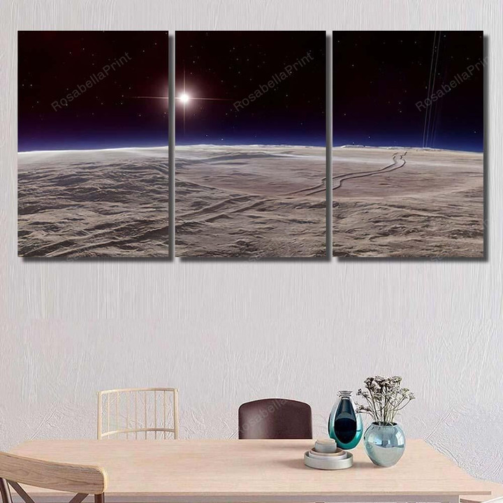 Beautiful View Exoplanet Alien Planet Computergenerated 38 Fantastic Premium Canvas Art Beautiful View 24x36 Canvas Nice Canvas For Drawing