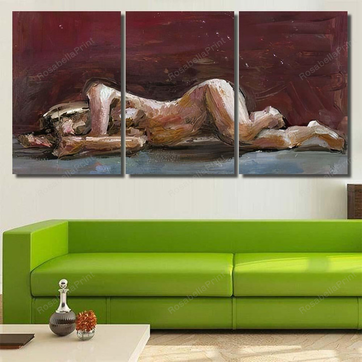 Expressive Oil Painting Woman Figure Illustration Abstract Canvas Expressive Oil Watercolor Canvas Cute Canvas Panels For Kids