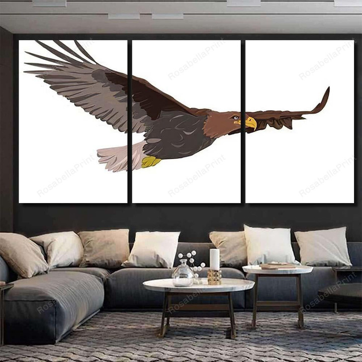 Digital Painting Eagle Flying Illustration Isolated Eagle Animals Premium Canvas Wall Art Digital Painting Canvas Bulk Tiny Canvas Boards For Painting 8x10