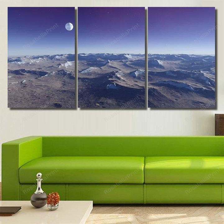 Beautiful View Exoplanet Alien Planet Computergenerated 31 Fantastic Premium Canvas Beautiful View Canvas Bin Storage Great Painting Canvas For Kids
