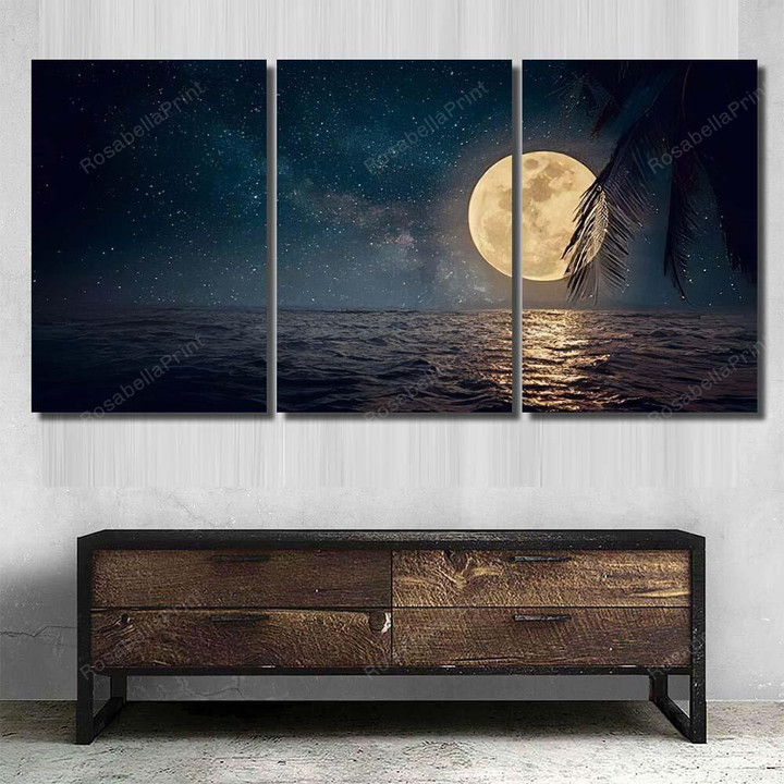 Beautiful Fantasy Tropical Beach Star Full 1 Fantasy Premium Canvas Art Beautiful Fantasy Canvas Student Small Canvas Boards For Oil Painting