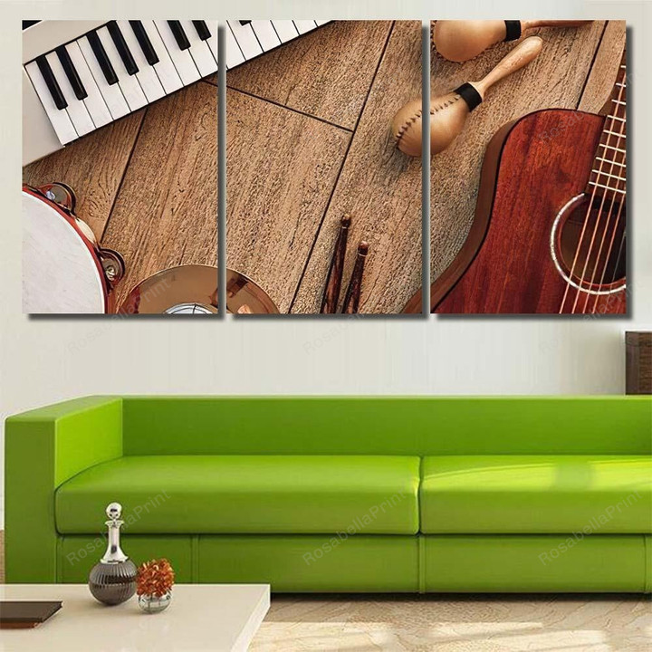 Creating Melody View Musical Instruments Set Drum Music Canvas Wall Art Creating Melody So Danca Canvas Ballet Shoes Puny Canvas Boards For Painting 8x10