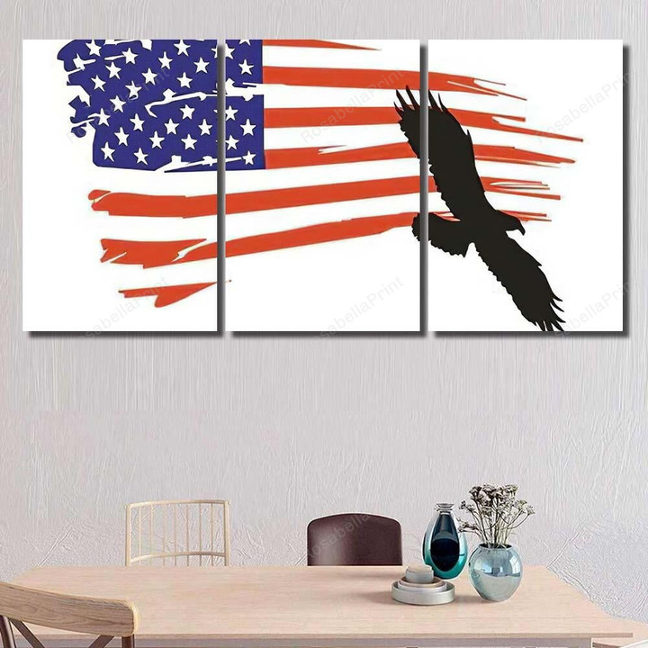 American Flag Vector Eagle Animals Premium Canvas American Flag Canvas And Paint Set Elegant Empty Canvas For Painting