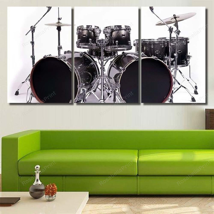 Drum Kit Isolated On White Background 1 Drum Music Canvas Art Drum Kit Canvas Tote Dog Shapely Canvas For Painting For Kids