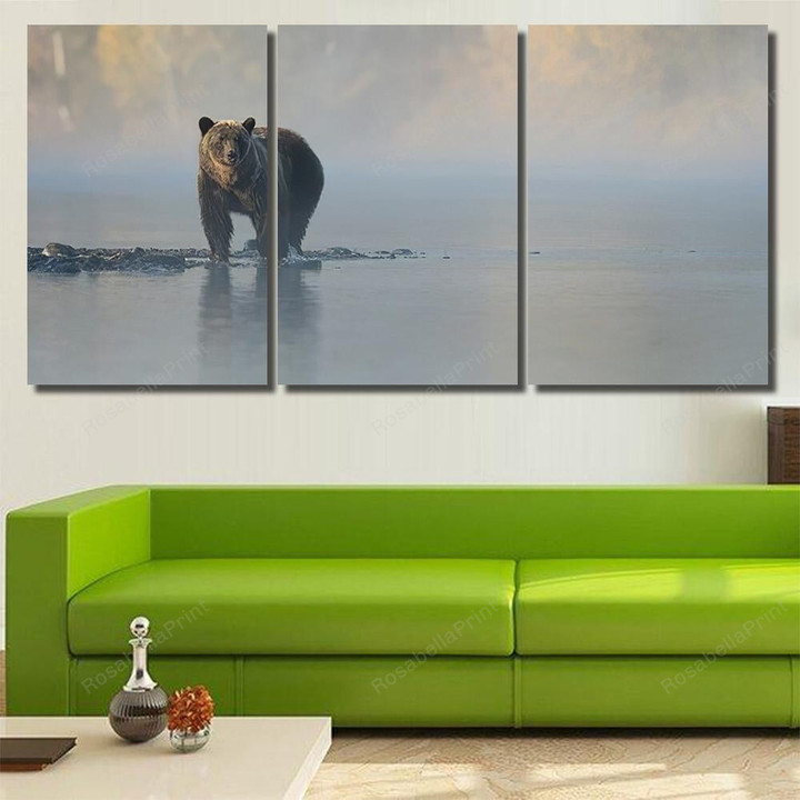 Grizzly Bear Ursus Arctos Dreamy Days Bear Animals Canvas Wall Art Grizzly Bear Canvas Knitting Bag Nice Frame For Canvas