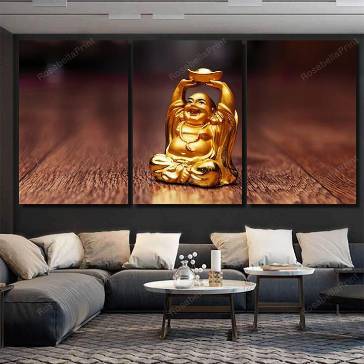 Money Happy Feng Shui Figurines Office Buddha Religion Canvas Art Money Happy Doc Martens Canvas Boot Fun Canvas Sheets For Painting