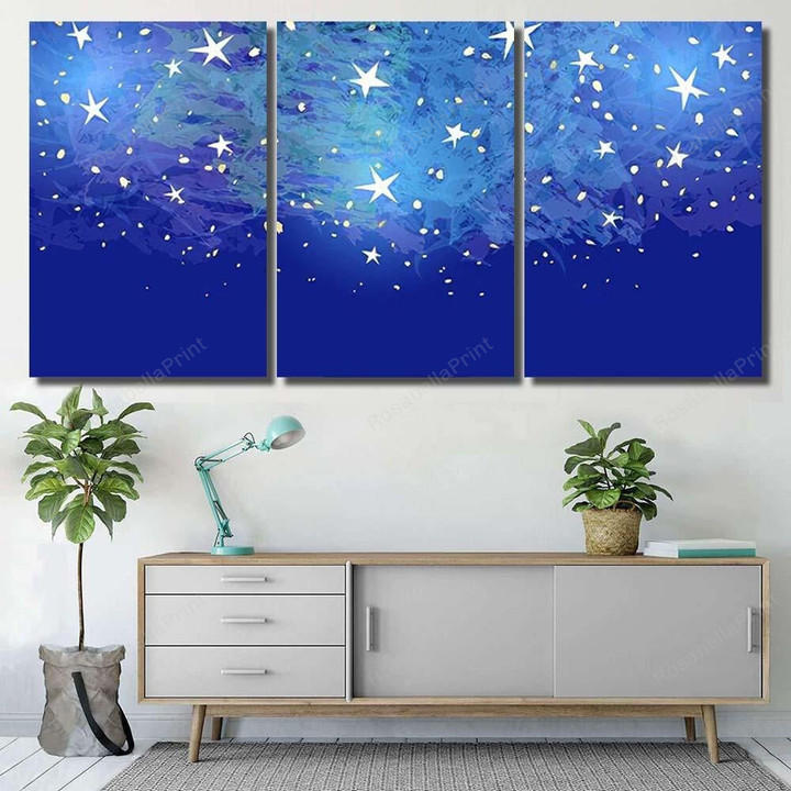 Fantastic Starry Sky Illustration Horizontal Background Fantastic Premium Canvas Wall Art Fantastic Starry Waterproof Canvas Tarps Heavy Duty Huge Canvas For Painting