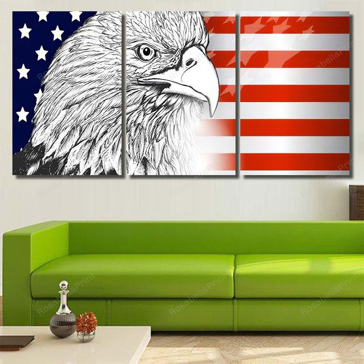 National Symbol Usa Flag Eagle 1 Eagle Animals Premium Canvas National Symbol Weed Canvas Funny Gold Paint For Canvas