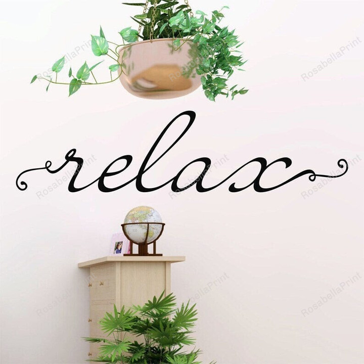 Relax Wall Decor Relax Quote Metal Wall Hangings Home Office Decoration Entryway Decor Motivational Signs Relax Wall Outdoor Metal Sign Puny Metal Name Signs For Home