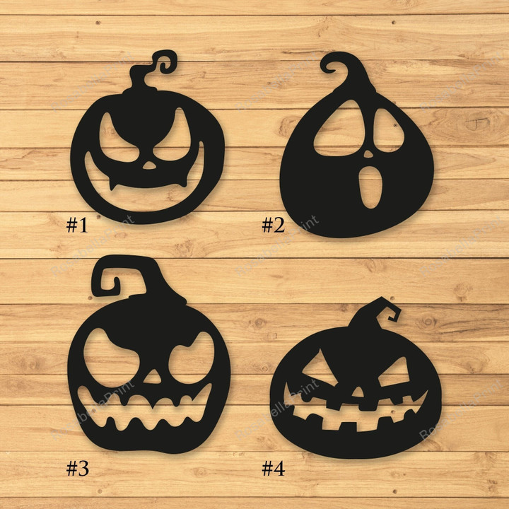 Halloween Pumpkins Metal Signs Halloween Pumpkins Kitchen Decorations Wall Signs Puny Wall Signs For Home Decor