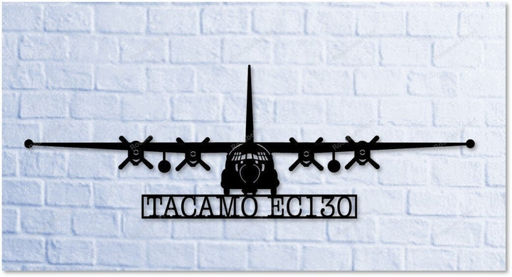 Ec130 Hercules Tacamo Aircraft Take Charge And Move Out Metal Signs Ec130 Hercules Vintage Garage Signs Metal Plain Bar Signs For Home Bar Decor