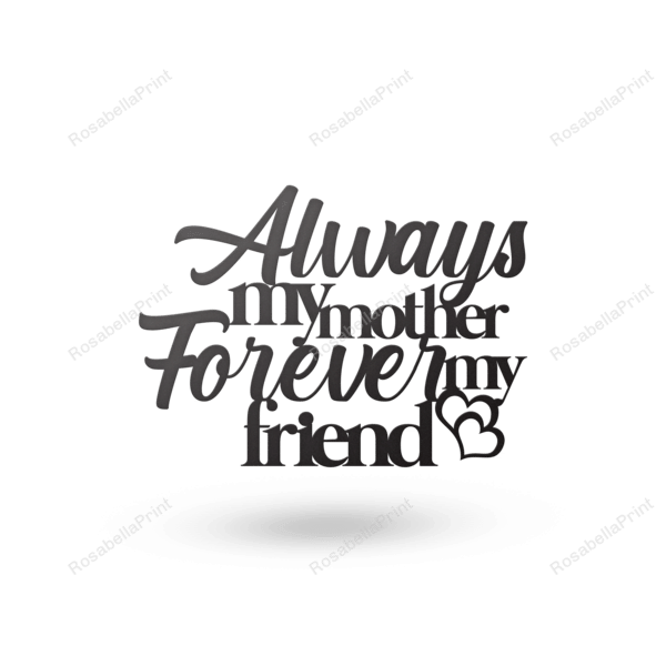 Always My Mother Metal Monogram Cut Metal Signs Always My Coffee Sign Funny Fit Funny Signs For Home Decor