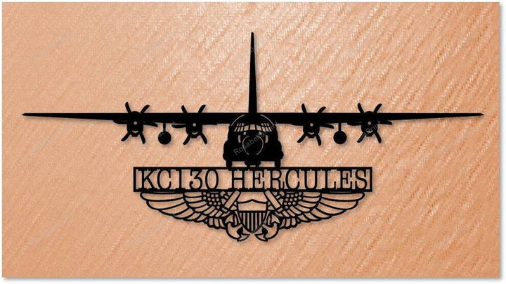 Kc130 Hercules Aircraft With Nfo Wings (naval Flight Officer) Metal Sign Kc130 Hercules Family Wall Sign Fit Metal Welcome Signs For Outside