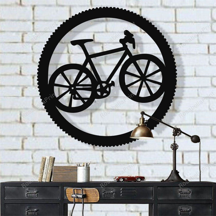 Bicycle Metal Bike Cyclist Gift Biker Art Metal Wall Decor Home Living Room Decor Wall Hangings Sign Bicycle Metal Old Sign Funny Kitchen Signs For Home Decor