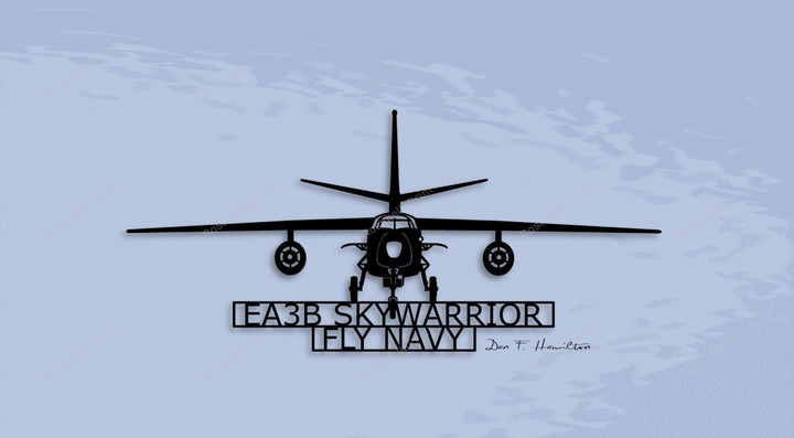 Ea3b Skywarrior Fly Navy Metal Signs Ea3b Skywarrior Custom Wedding Sign Gorgeous Personalized Metal Signs For Outdoors