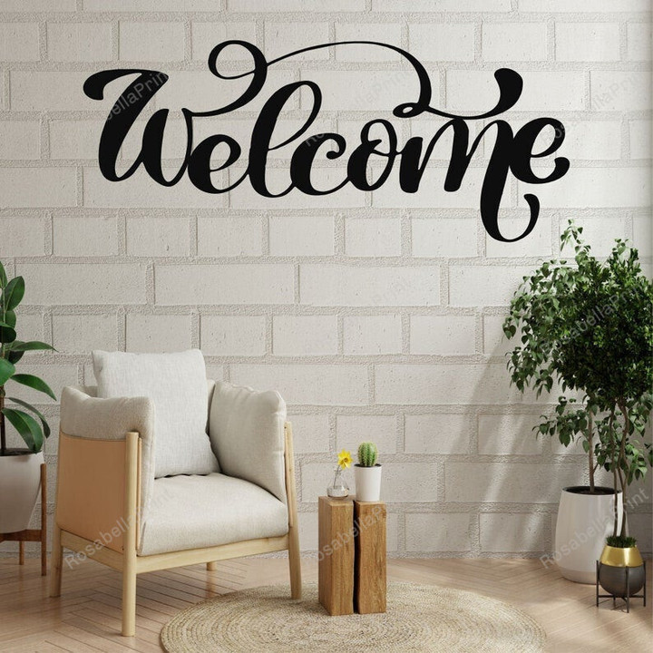Metal Wall Decor Welcome Sign Metal Wall Garden Signs Decorative Outdoor Gorgeous Big Family Signs For Home Decor