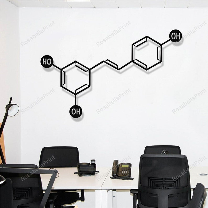 Metal Wall Decor Wine Molecule Science Art Biology Chemistry Art Office Decoration Wine Chemical Formula Signs Metal Wall Bar Signs Cute Corvette Metal Signs For Garage