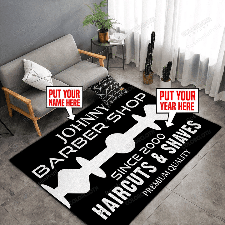 Personalized Barbershop Area Rug Personalized Barbershop 100 Bill Rug Tiny Modern Rugs For Bedroom