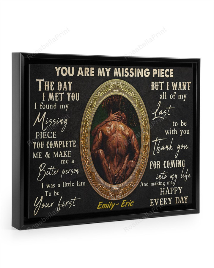 You Are My Missing Piece Canvas Wall Art You Are Kids Canvas Painting Set Cute Frame For Canvas
