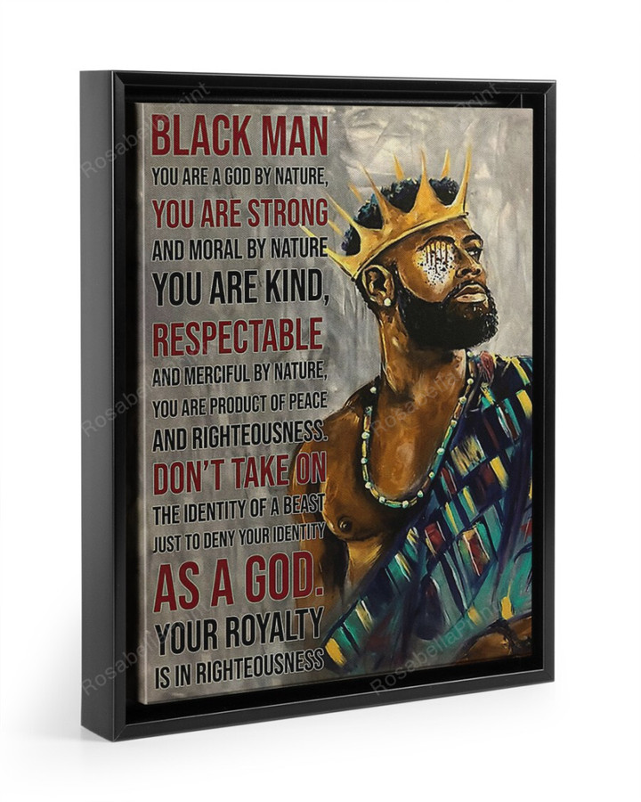 Black Man You Are Canvas Wall Art Black Man Large Panel Canvas Fit Canvas Boards For Painting 8x10