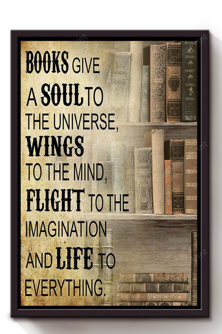 Books Give Soul Wings Flight Painting Canvas Books Give Extra Large Canvas Clean Large Canvas For Painting