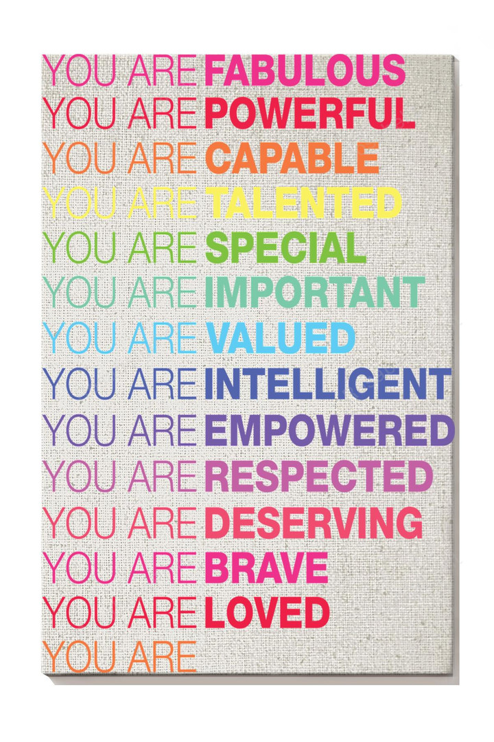 Colorful You Are Powerful Talented Canvas Art Colorful You Bella Canvas Triblend Hoodie Tiny Paints For Canvas