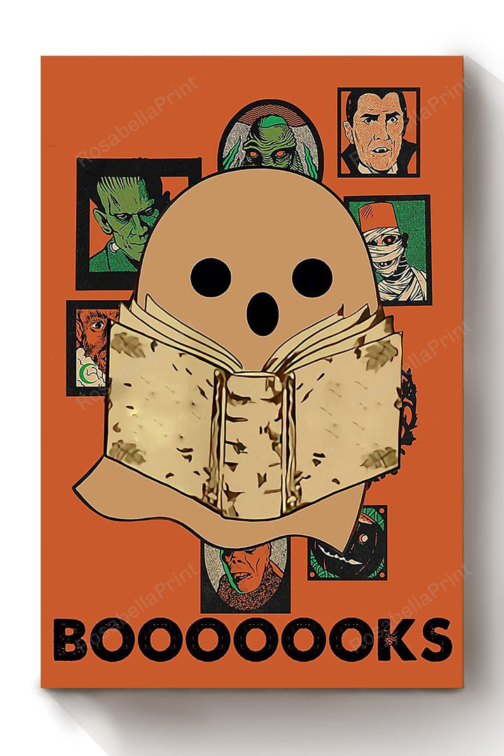 Booooooks Funny Book Lover Print Canvas Art Booooooks Funny Canvas Tote Bag Design Nice Canvas Boards For Painting Kids