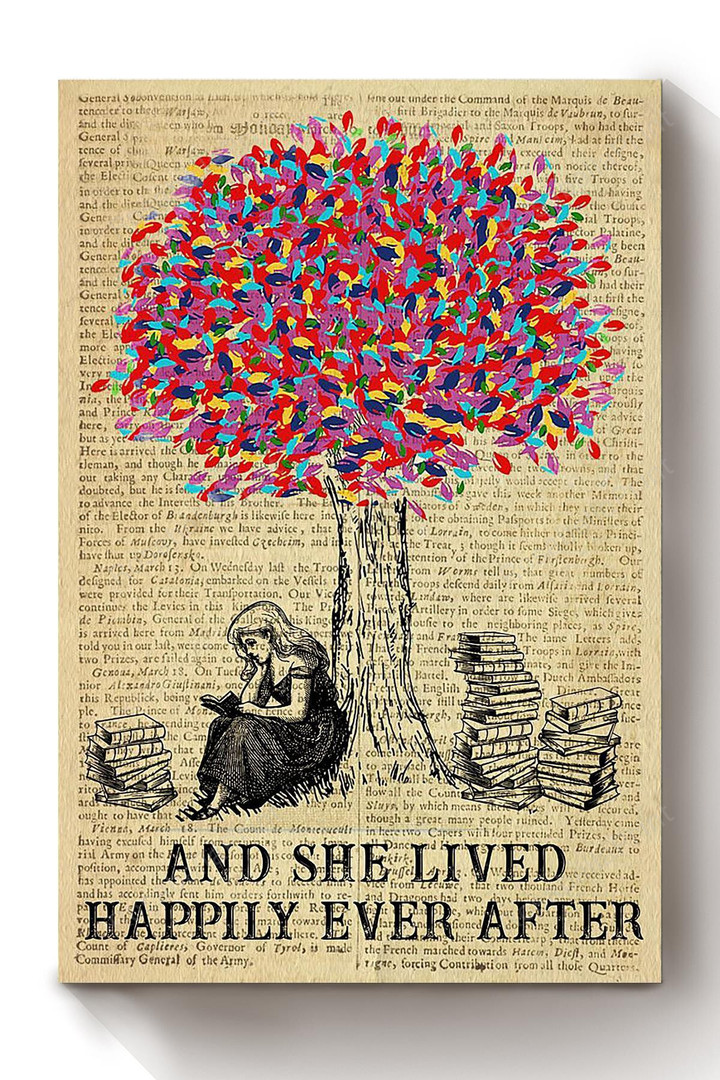 Girl Reading Book Under Tree Canvas Art Girl Reading Paint Canvas Shapely Supplies For Canvas Painting