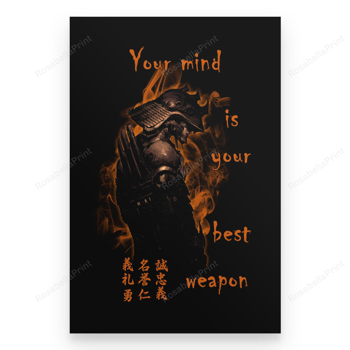 Samurai Canvas Your Mind Is Canvas Wall Art Samurai Canvas Canvas Oil Plain Clear Canvas For Painting
