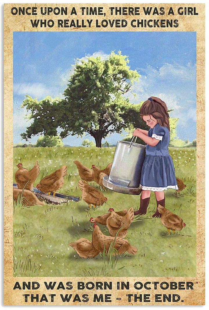 Vintage Girl Feeding Chicken There Painting Canvas Vintage Girl Small Canvas Laundry Bag Fun Empty Canvas For Painting